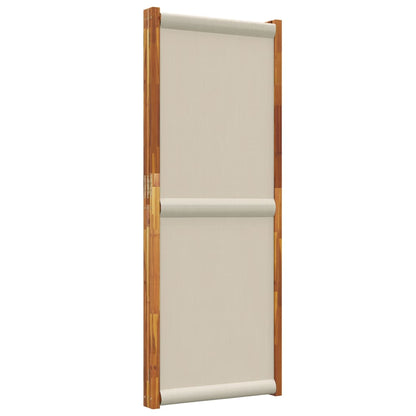 3-Panel Room Divider Light Grey 210x180 cm