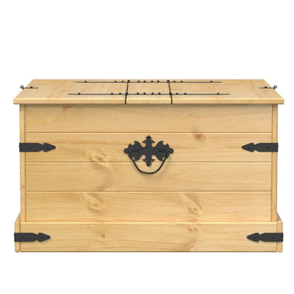 Storage Box "Corona" 78x78x45 cm Solid Wood Pine