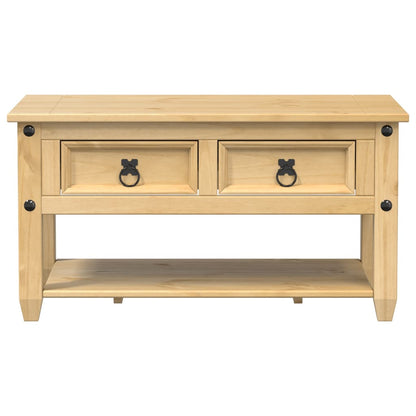 Coffee Table with Drawers "Corona" 85x50x45 cm Solid Wood Pine
