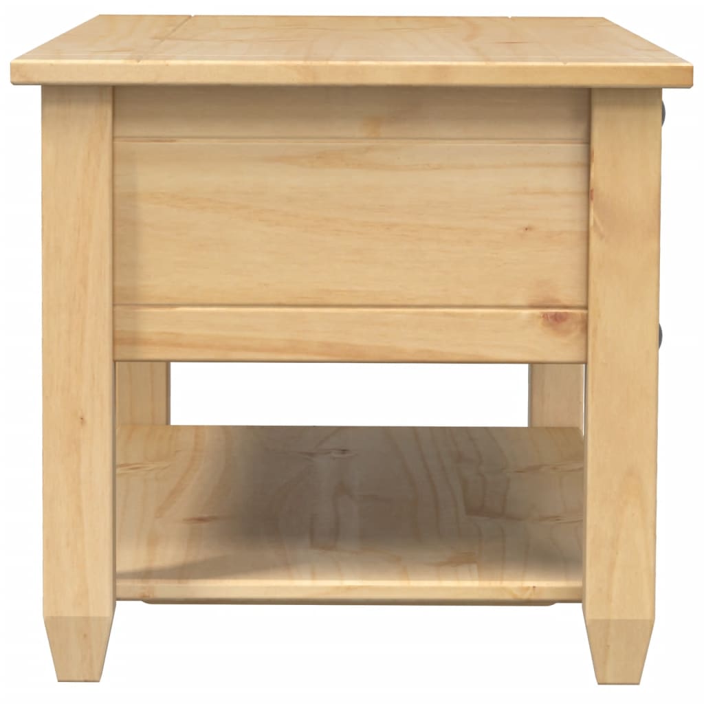 Coffee Table with Drawers "Corona" 100x48x45 cm Solid Wood Pine