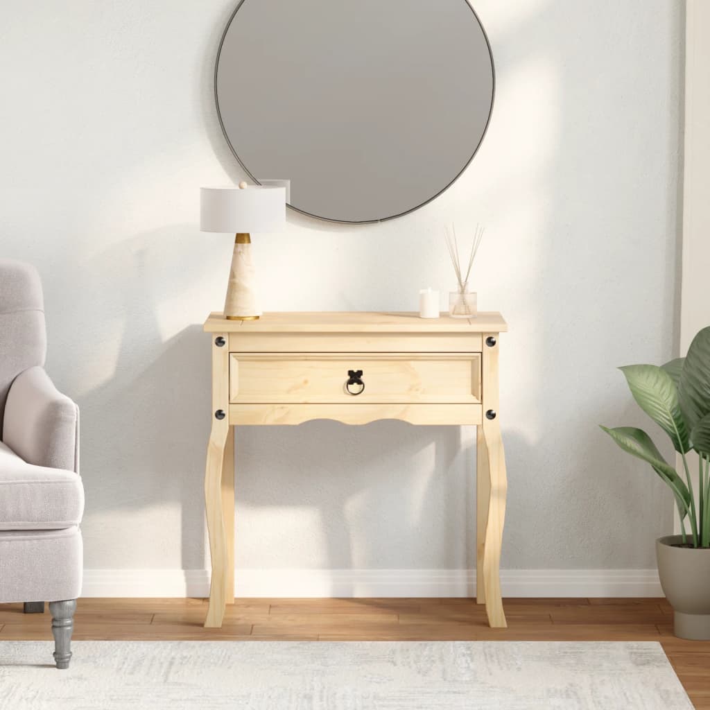 Console Table Corona 73x35x73 cm Solid Wood Pine