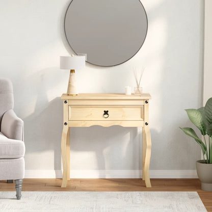 Console Table Corona 73x35x73 cm Solid Wood Pine