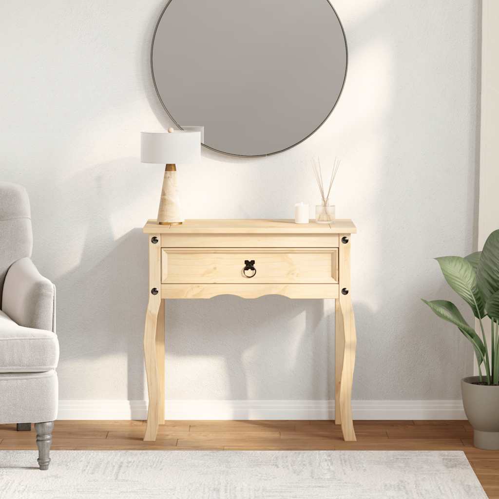 Console Table Corona 73x35x73 cm Solid Wood Pine