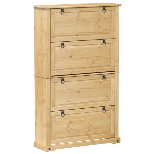 Shoe Cabinet "Corona" 99x32x163,5 cm Solid Wood Pine