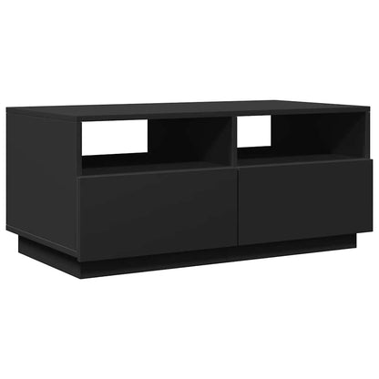 Coffee Table | Black | Engineered wood | 90 cm x 49 cm x 40 cm