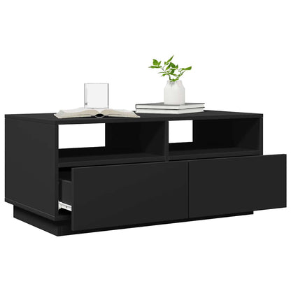 Coffee Table | Black | Engineered wood | 90 cm x 49 cm x 40 cm