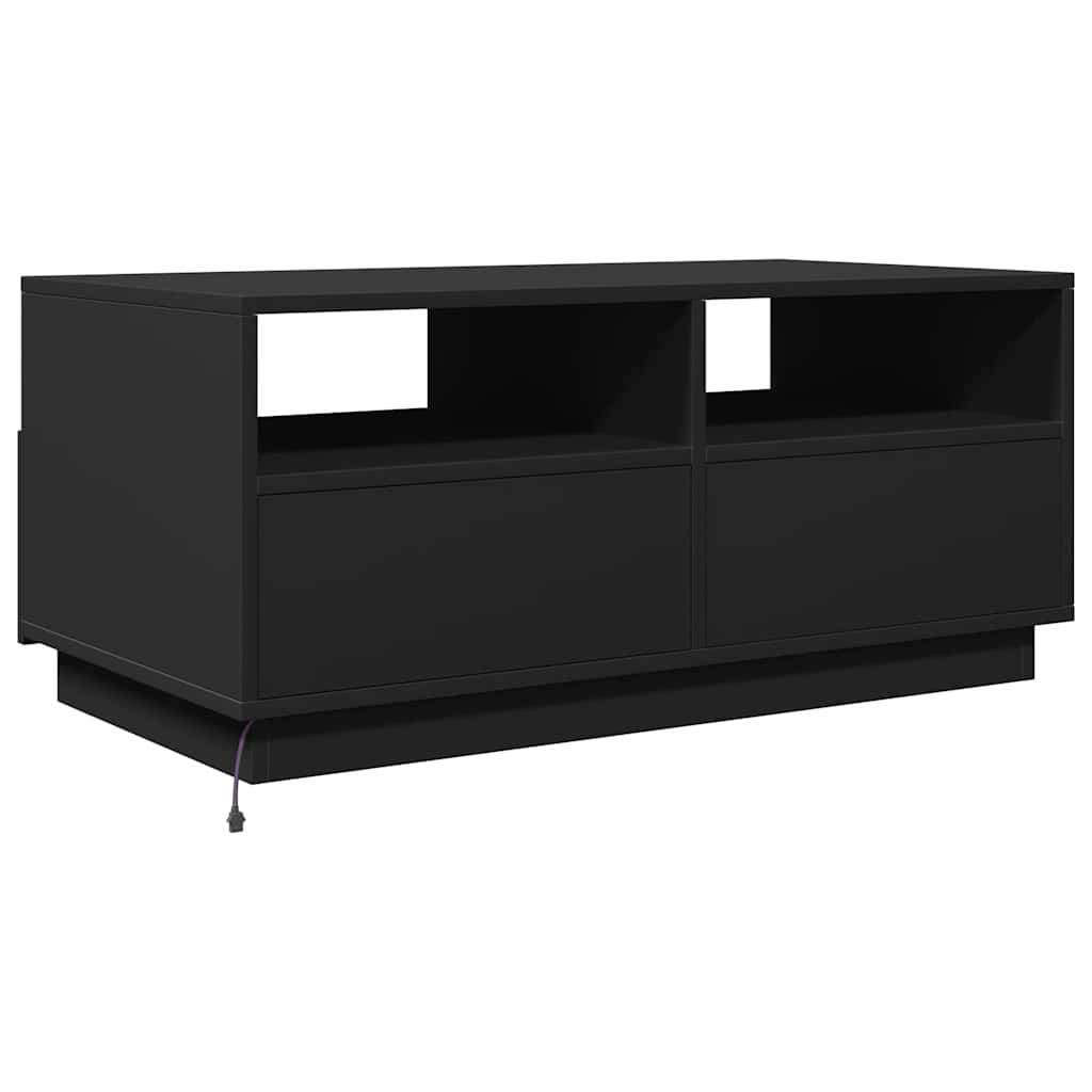 Coffee Table | Black | Engineered wood | 90 cm x 49 cm x 40 cm