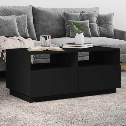 Coffee Table | Black | Engineered wood | 90 cm x 49 cm x 40 cm
