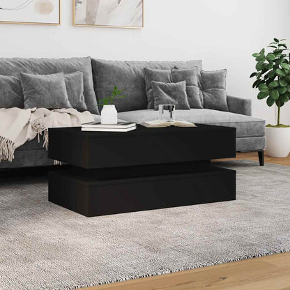 Coffee Table | Black | Engineered wood | 90x50x40 cm | Coffee Table