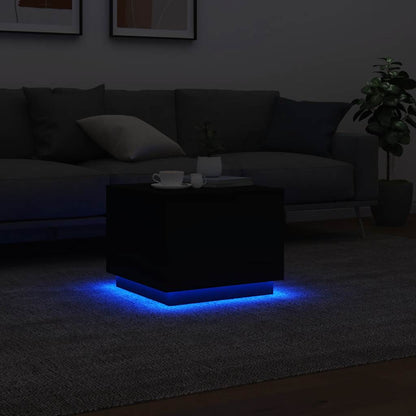 Coffee Table | Black | Engineered wood | 50 cm x 50 cm x 40 cm