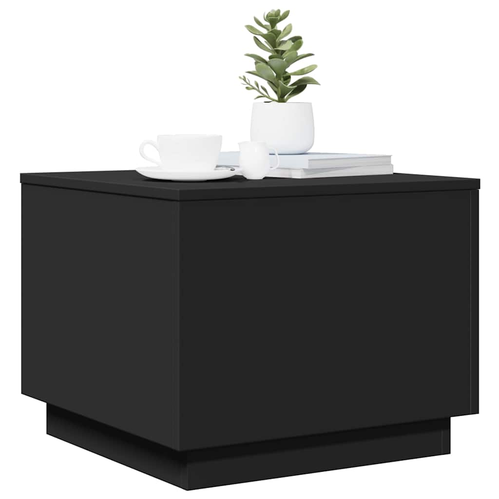 Coffee Table | Black | Engineered wood | 50 cm x 50 cm x 40 cm