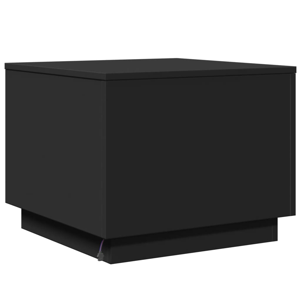 Coffee Table | Black | Engineered wood | 50 cm x 50 cm x 40 cm