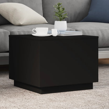 Coffee Table | Black | Engineered wood | 50 cm x 50 cm x 40 cm