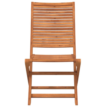 Folding Garden Chairs 2 pcs Solid Wood Acacia