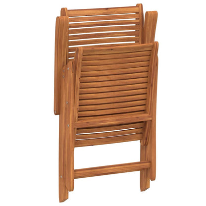 Reclining Folding Garden Chairs 2 pcs Solid Wood Acacia