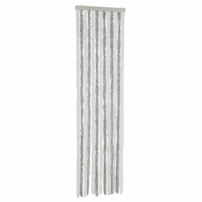 Fly Curtain Light Grey and White 56x185 cm Chenille