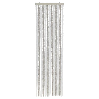 Fly Curtain Light Grey and White 56x185 cm Chenille