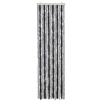 Fly Curtain Grey and Black 56x185 cm Chenille