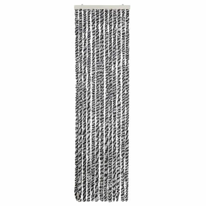 Fly Curtain Grey and Black and White 56x185 cm Chenille
