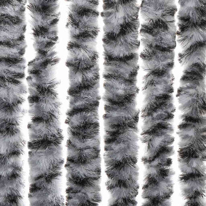 Fly Curtain Grey and Black and White 90x200 cm Chenille