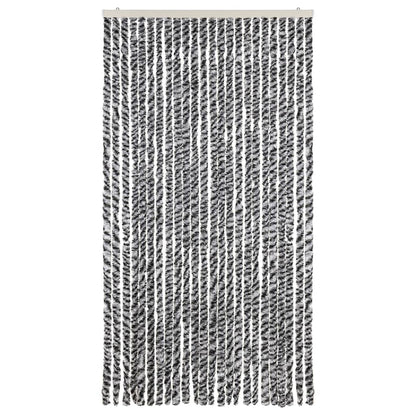 Fly Curtain Grey and Black and White 100x230 cm Chenille