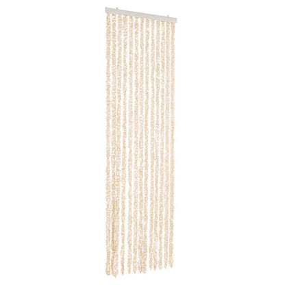 Fly Curtain Beige and White 56x185 cm Chenille