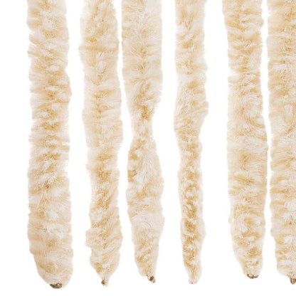 Fly Curtain Beige and White 56x185 cm Chenille