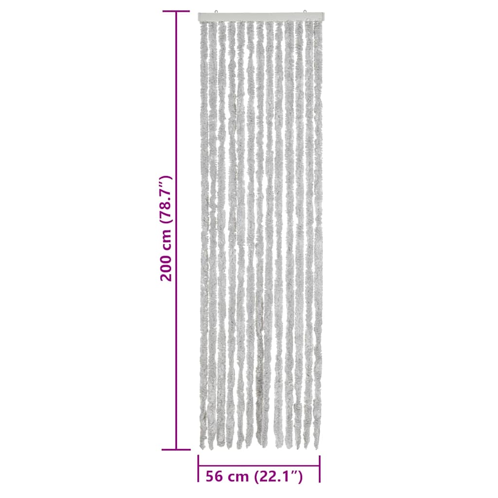 Fly Curtain Grey 56x200 cm Chenille