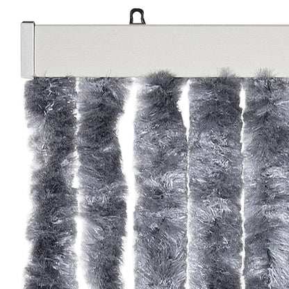 Fly Curtain Silver 100x200 cm Chenille