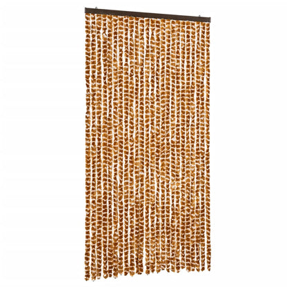 Fly Curtain Ochre and White 100x200 cm Chenille