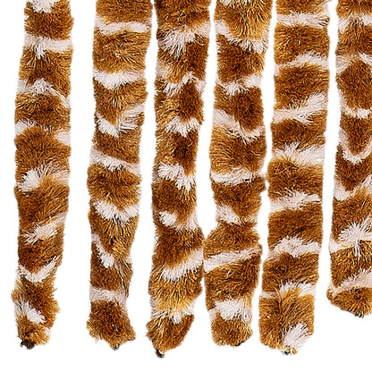 Fly Curtain Ochre and White 100x230 cm Chenille