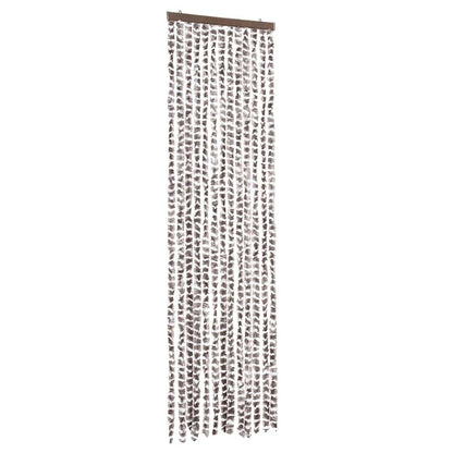Fly Curtain Taupe and White 56x200 cm Chenille