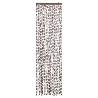 Fly Curtain Taupe and White 56x200 cm Chenille