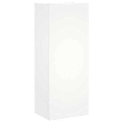 4 Piece TV Wall Units White Engineered Wood