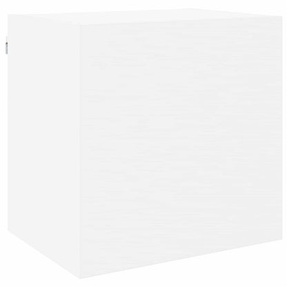 4 Piece TV Wall Units White Engineered Wood