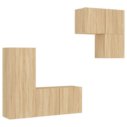 TV Wall Unit | Sonoma Oak | Engineered Wood | Medium | TV Wall Unit