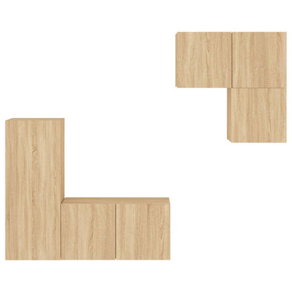 TV Wall Unit | Sonoma Oak | Engineered Wood | Medium | TV Wall Unit