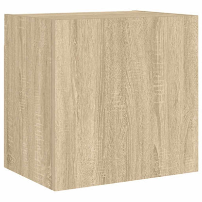 4 Piece TV Wall Units Sonoma Oak Engineered Wood