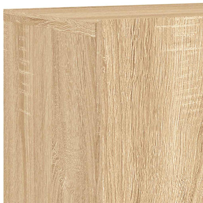 4 Piece TV Wall Units Sonoma Oak Engineered Wood