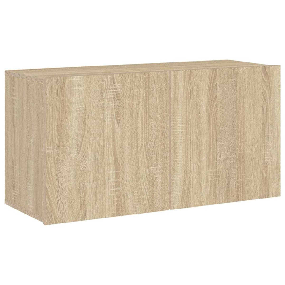 4 Piece TV Wall Units Sonoma Oak Engineered Wood
