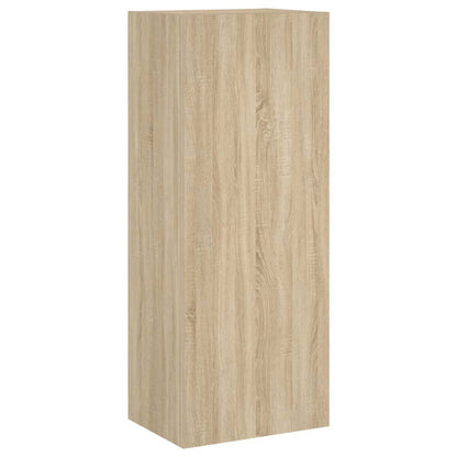 4 Piece TV Wall Units Sonoma Oak Engineered Wood