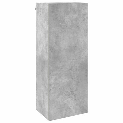 4 Piece TV Wall Units Concrete Grey Engineered Wood