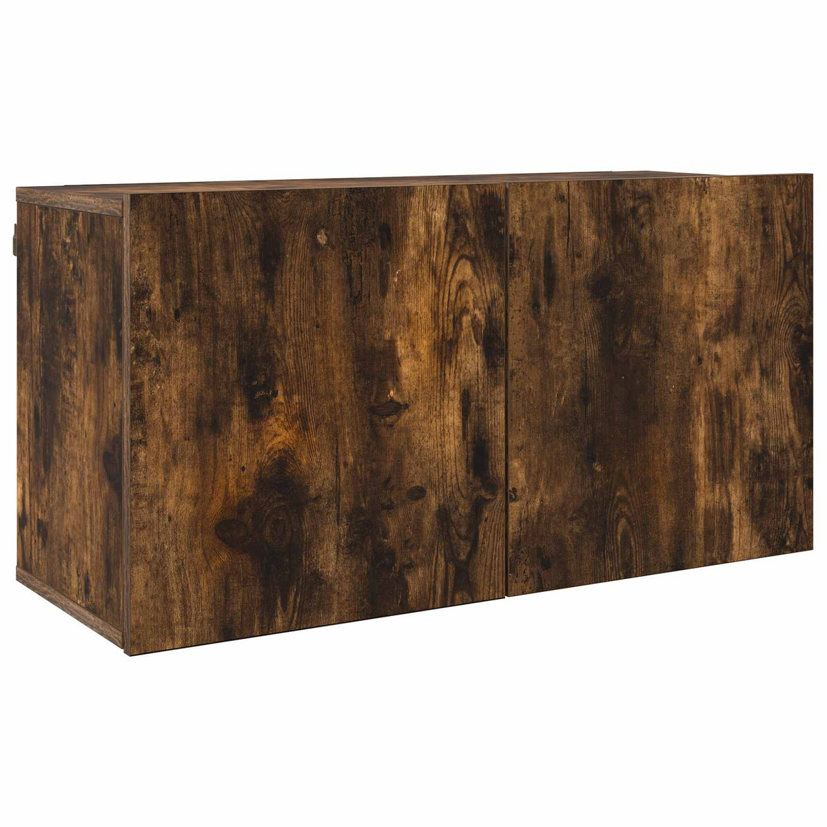 4 Piece TV Wall Units Smoked Oak Engineered Wood