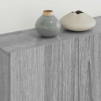 4 Piece TV Wall Units Grey Sonoma Engineered Wood