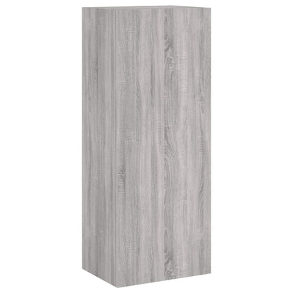 4 Piece TV Wall Units Grey Sonoma Engineered Wood