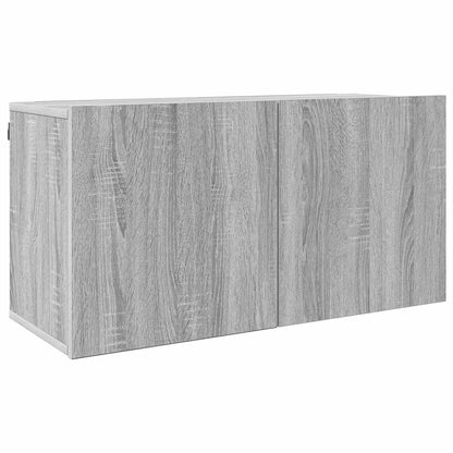 4 Piece TV Wall Units Grey Sonoma Engineered Wood