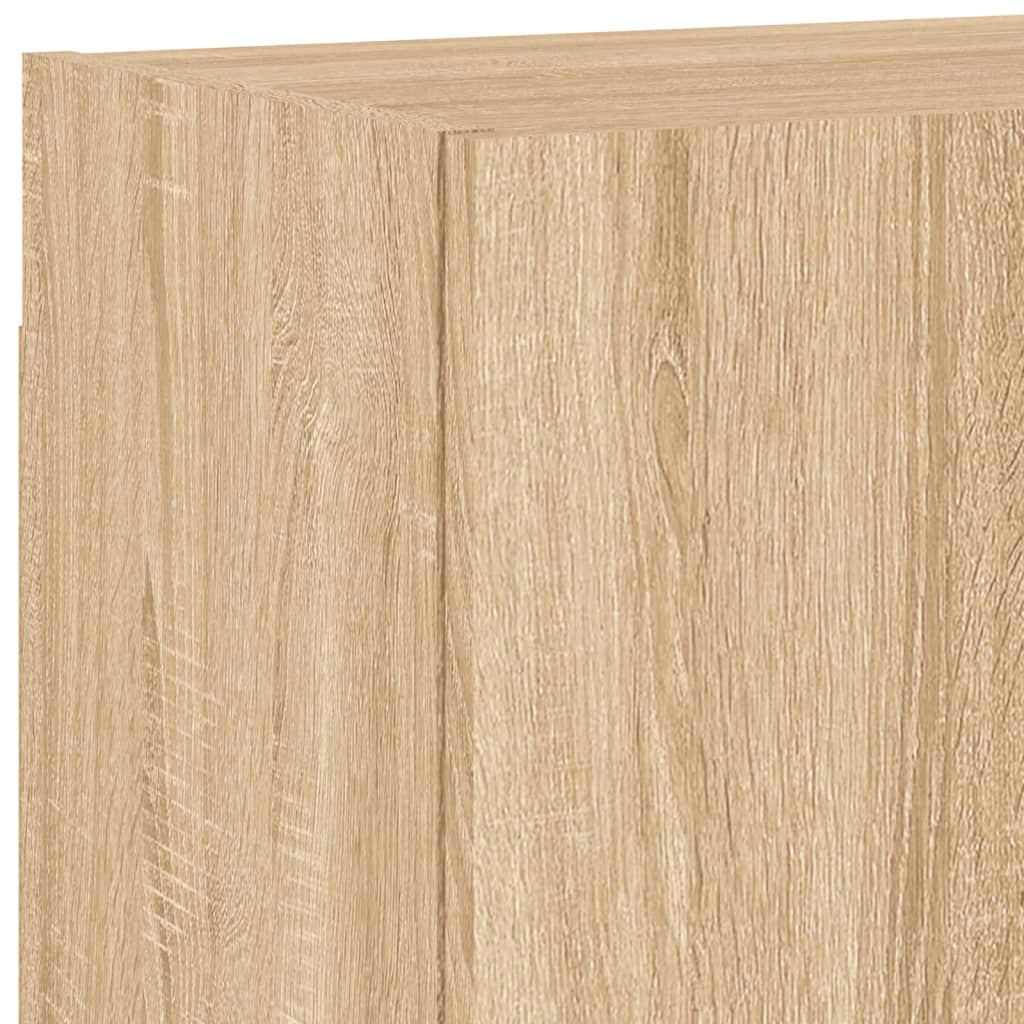 TV Wall Unit | Sonoma oak | Engineered wood | Floating TV Wall Unit