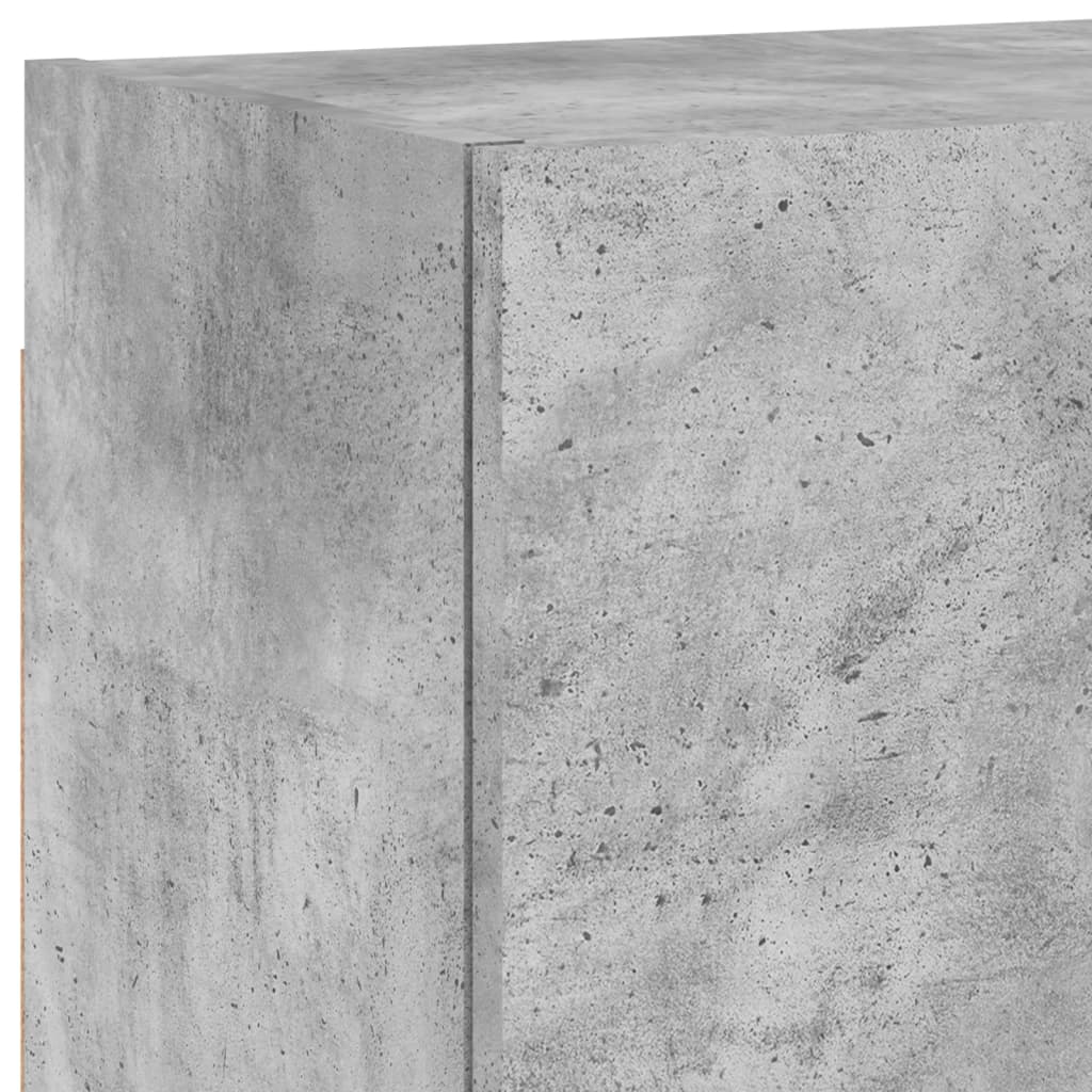 5 Piece TV Wall Units Concrete Grey Engineered Wood