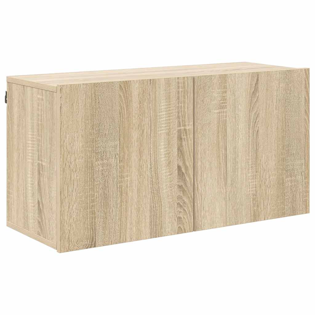5 Piece TV Wall Units Sonoma Oak Engineered Wood