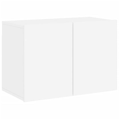 TV Wall Unit | White | Engineered wood | Large | Wall mounting